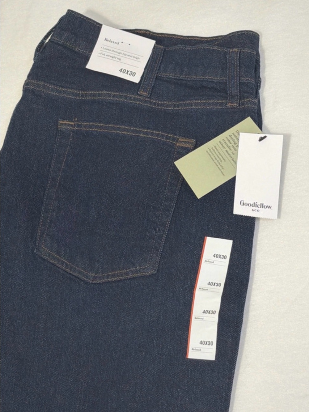 Goodfellow & Co Women’s Dark Indigo Straight Leg Jeans 40x30